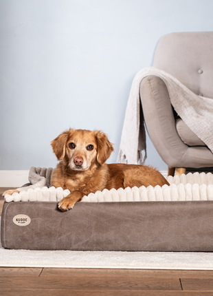 Hundebett KUDDE veganes Wildleder