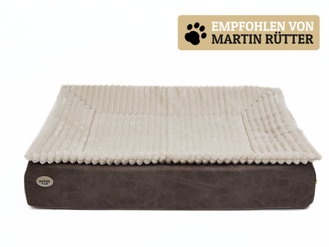 Hundebett KUDDE veganes Wildleder
