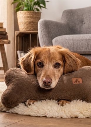 Kissen KUSCHELKNOCHEN Kuschelfell (vegan)