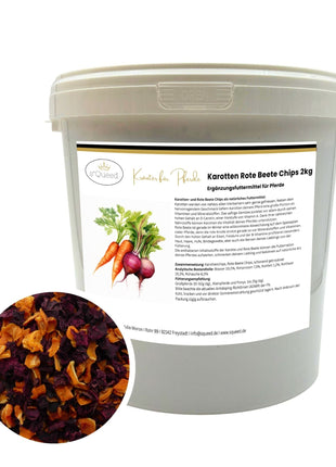 Karotten Rote Beete Chips Mischung für Pferde 2kg