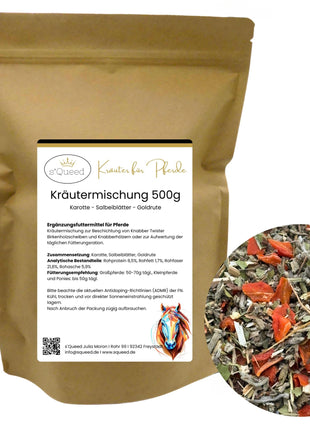 Kräutermischung 500g zur DIY Beschichtung von Knabber Twister Scheiben und Birkenhölzern
