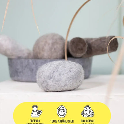 BUDDY. Hundespielzeug aus Wollfilz "Kieselstein"