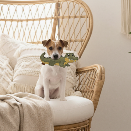 BUDDY. Hundespielzeug aus Leder "Krokodil"