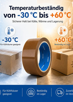 Paketklebeband Braun 48 mm x 66 m – BOPP Paketband