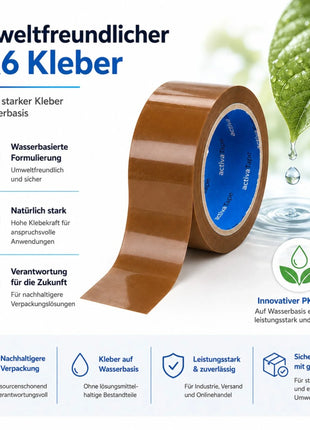 Paketklebeband Braun 48 mm x 66 m – BOPP Paketband