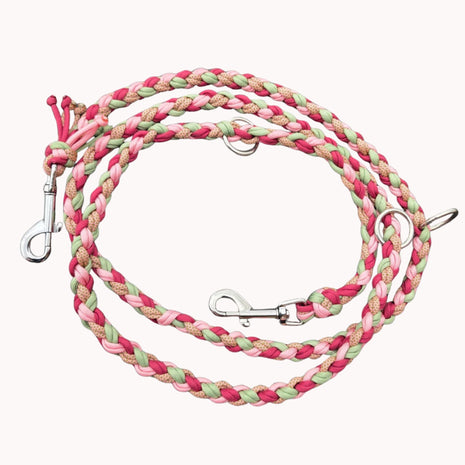 Hundeleine „Rose Sage“ – handgemacht, 2m verstellbar & besonders stabil