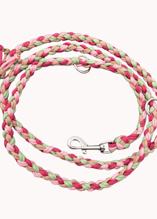 Handgemachtes Paracord-Hundehalsband „Rosé Sage“