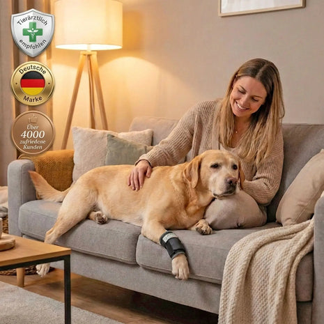 Stabilizing wrist bandage for dogs