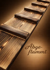 Abgeflammt ohne Lasur / 208cm