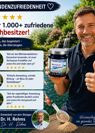 Milchsäurebakterien Pulver Konzentrat 1000 ml für ein bakterielles Gleichgewicht im Teich