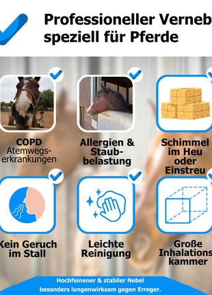Nebeldusche Inhalator für Pferde Med3000