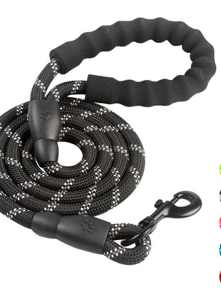 Nylon Hundeleine mit weichem Griff aus Polsterschaum 150cm Länge