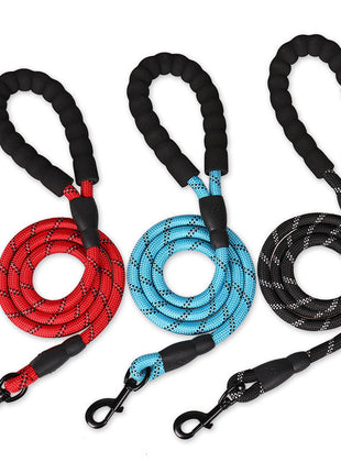 Nylon Hundeleine mit weichem Griff aus Polsterschaum 150cm Länge