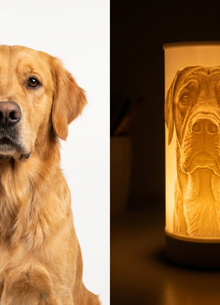 PawTribute – Personalisierte Gedenklampe mit deinem Foto