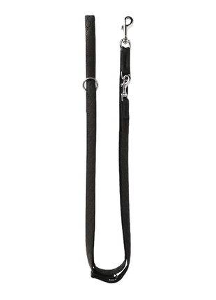 Halsband Schwarz Aus Nylon Längenverstellbar Im Rautendesign