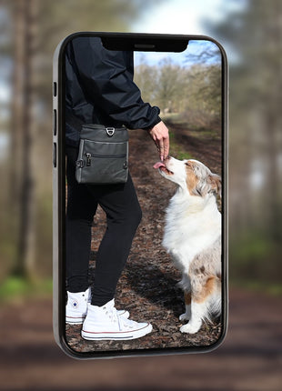 ASCO Leckerlitasche für Hunde mit Einhand-Schnappverschluss