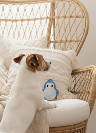 BUDDY. Hundespielzeug aus Leder "Kleiner Pinguin"