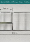 1.5 m / mit Türe