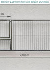 0.82 m / 2.00 m / mit Türe