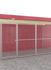 2 x 4 m Wandanbau / Gitter / mit Dach ohne Boden