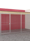 2 x 4 m Eckeinbau / Stab 8 mm / mit Dach ohne Boden