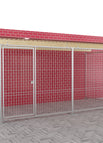 2 x 4 m Wandanbau / Stab 6 mm / mit Dach ohne Boden