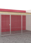 2 x 4 m Eckeinbau / Stab 6 mm / mit Dach ohne Boden