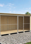 Einzelzwinger / Schutzecke / 2 x 6 m
