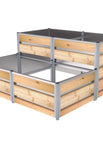 Stufe an der langen Seite / 1.66 x 1.66 m