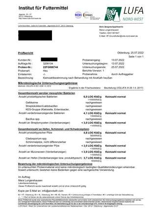 Heu desinfizieren mit AnoKath® heuSan | Schimmel & Staub stoppen