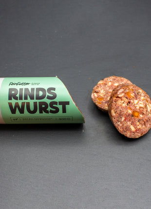 Rind mit Haferflocken, Zucchini und Karotte