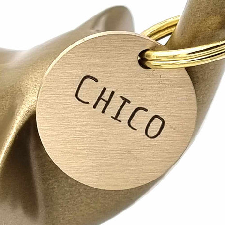 Hundemarke mit Gravur, Name und Telefon personalisiert, rund, 25mm oder 30mm in verschiedenen Farben