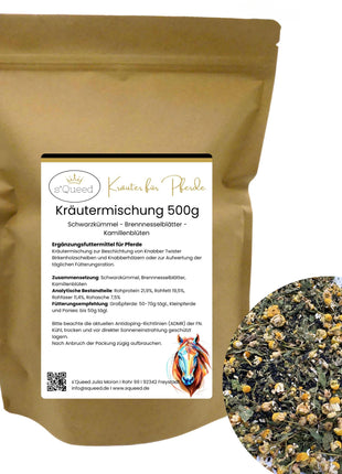 Kräutermischung 500g zur DIY Beschichtung von Knabber Twister Scheiben und Birkenhölzern
