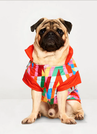 Color Splash Wasserdichte Pufferjacke