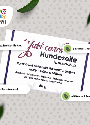 Spazierschutz Seife gegen Zecken, Flöhe & Milben