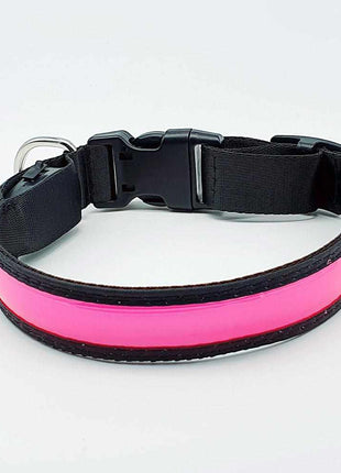 LED Hundehalsband, Stabiles Nylon mit USB Anschluß