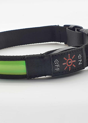 LED Hundehalsband, Stabiles Nylon mit USB Anschluß