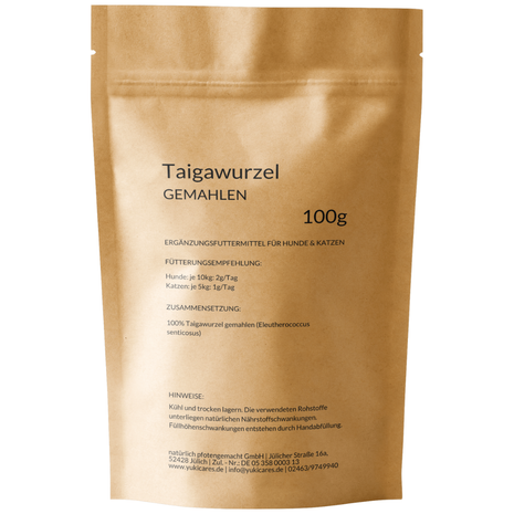 Ground Siberian ginseng root, 100g 
