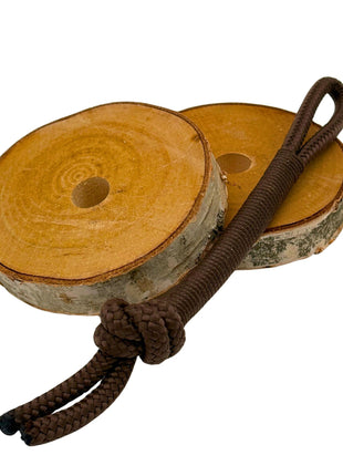 Birkenholz Halterung für Himalaya Lecksteine (1kg) und Schleck Twister Spielzeuge