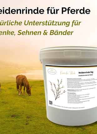 Weidenrinde Pferd geschnitten 1kg