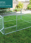 2 x 2 m (4 m²) | 4 Elemente 2.0 m inkl. 1 Türe