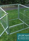 1 x 1 m (1.0 m²) | 4 Elemente 1.0 m inkl. 1 Türe