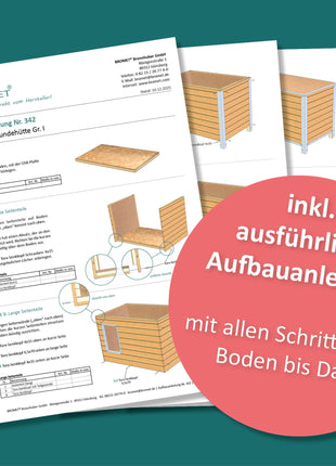 Schrägdach-Hundehütten | Hundehütten für den Außenbereich