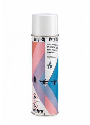 Vetyl Spray 500 ml – Insektenspray gegen Fliegen, Mücken, Motten, Ameisen, Spinnen und mehr
