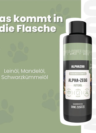Alpha-Zegg Futteröl für Hunde