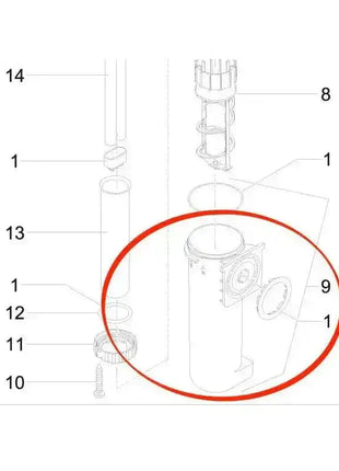 OASE BG Wassergehäuse FiltoMatic 3000 / 6000 – Ersatzteil