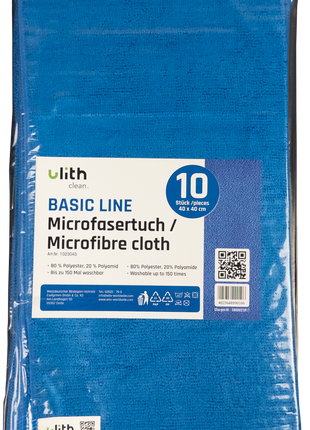 Ulith Basic Line Microfasertücher 40x40cm – Saugstark & waschbar