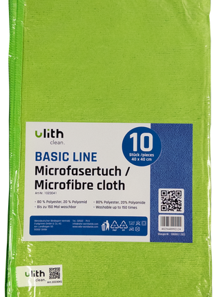 Ulith Basic Line Microfasertücher 40x40cm – Saugstark & waschbar