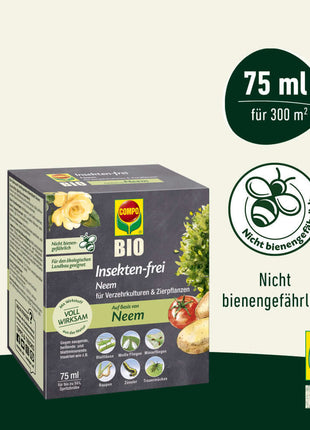 COMPO Insekten-frei Neem gegen Saugende, Beißende & blattminierende Insekten