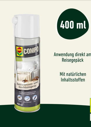 COMPO Bettwanzen- und Insektenspray kriechende & fliegende Insekten